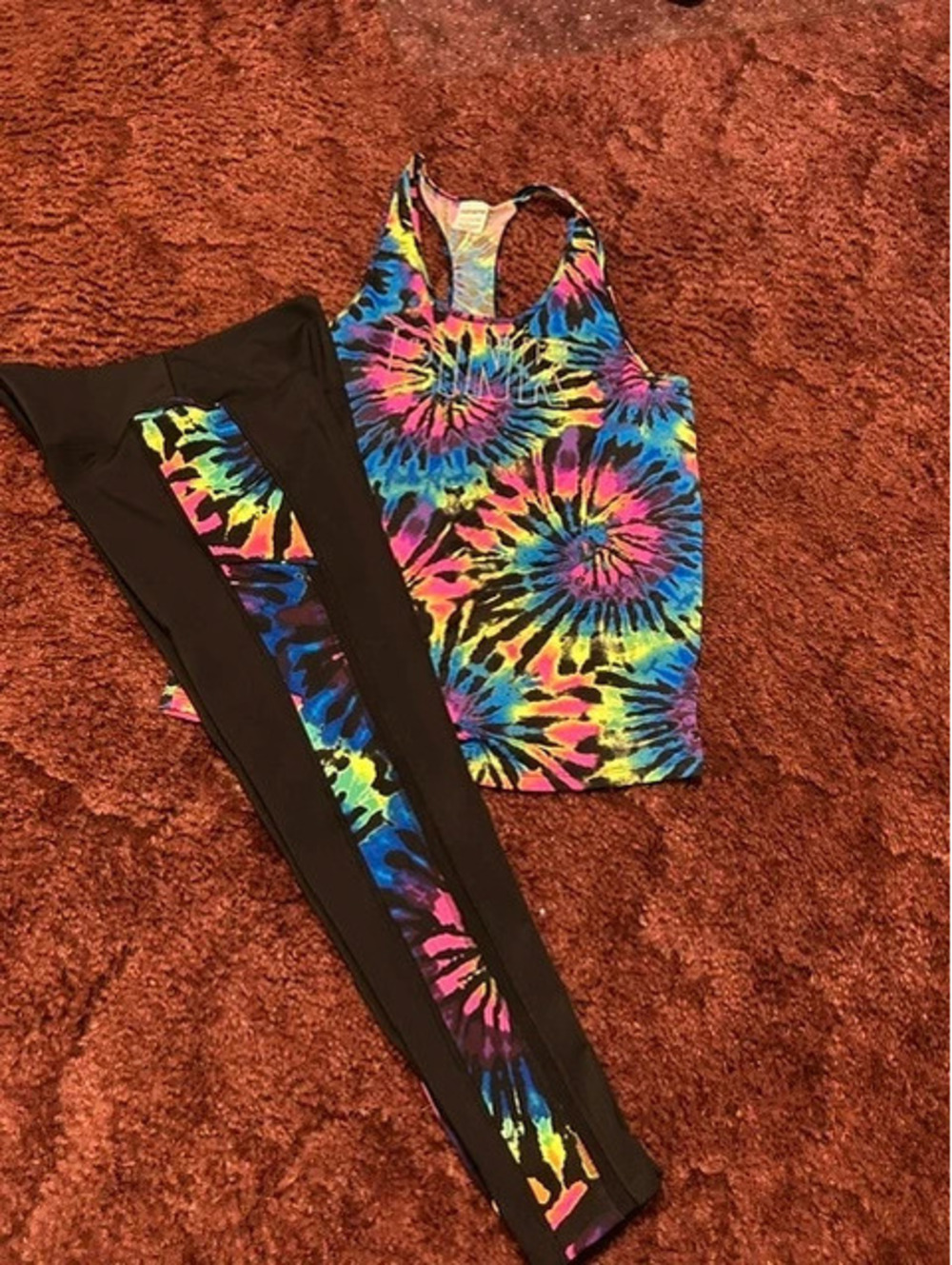 Victorias Secret Pink Rare tie dye set